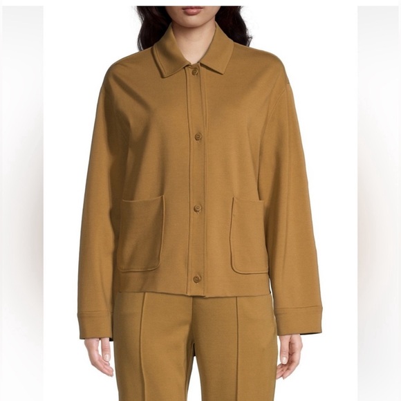 MAX MARA Lampo Button Front Jersey Large NWT - Picture 2 of 7